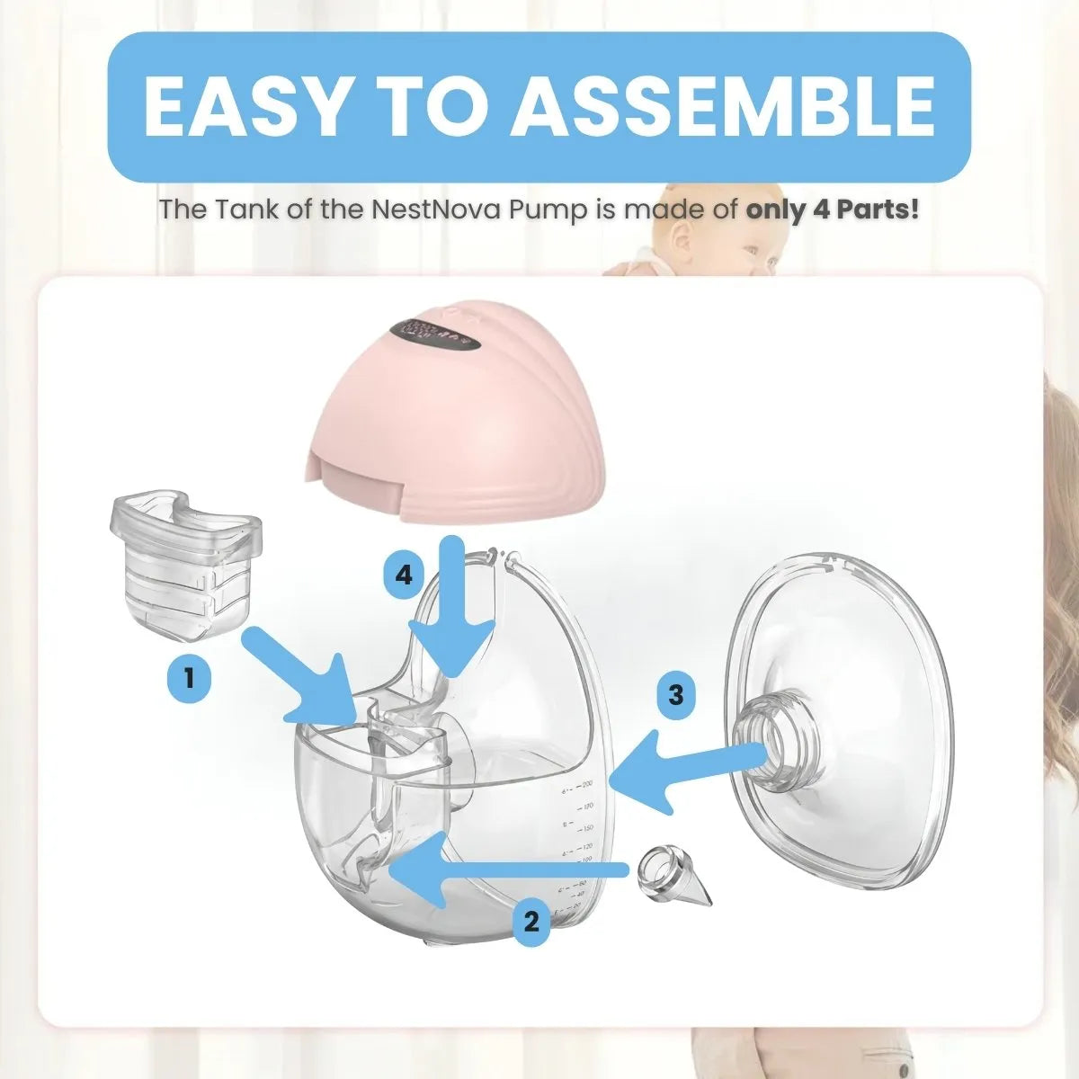 NestNova™ Wearable Breast Pump